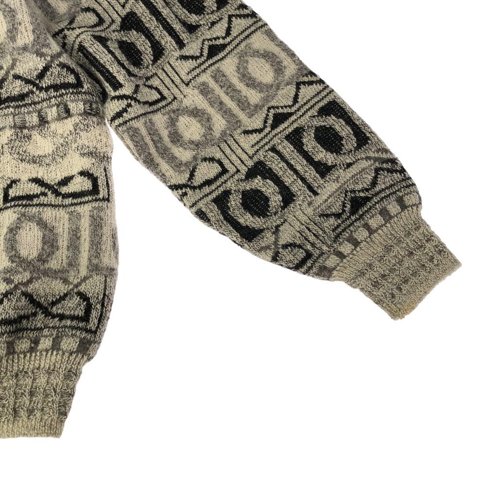 JACKSTONE 80s 90s Made In Italy Old Overall Handle Long Sleeve Turtleneck Sweater Men's Used