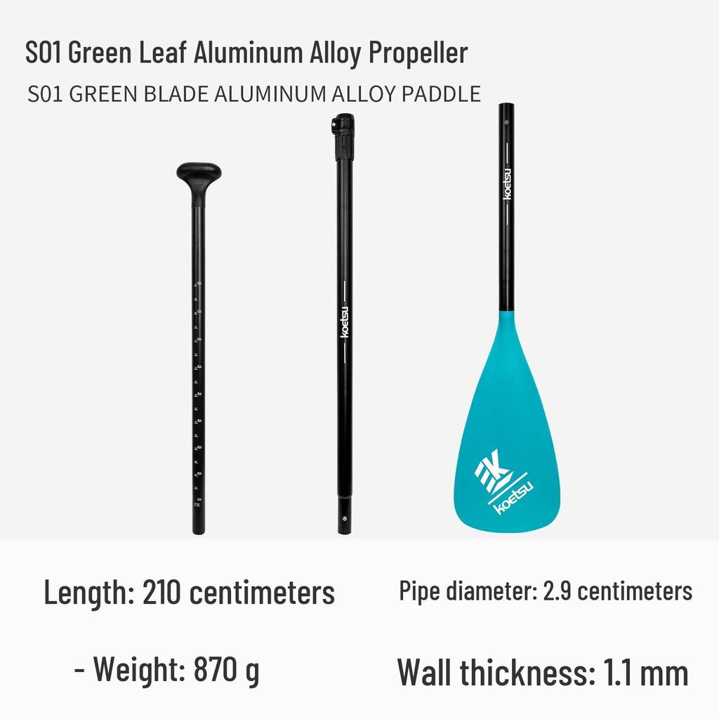 KOETSU Surf Paddleboard Dual-Use Aluminum Paddle: Single/Double Head Kayak & Paddleboard Paddle