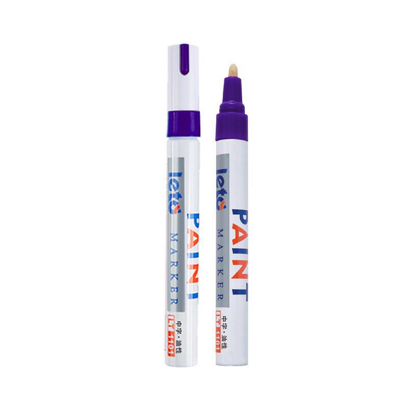 Waterproof Colored Metal Graffiti Marker: Non-Fading White Oily Paint Pen for DIY and Tire Repair