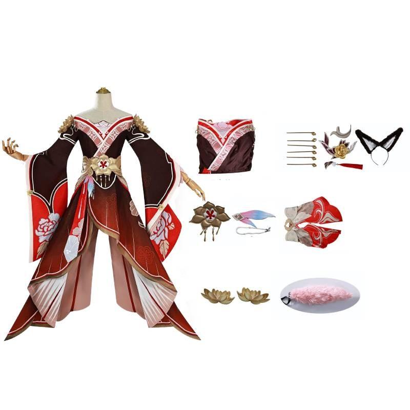 

Honkaistar Rail Robin Cosplay Costume Set Party Accessories Fashion Fans Gift S