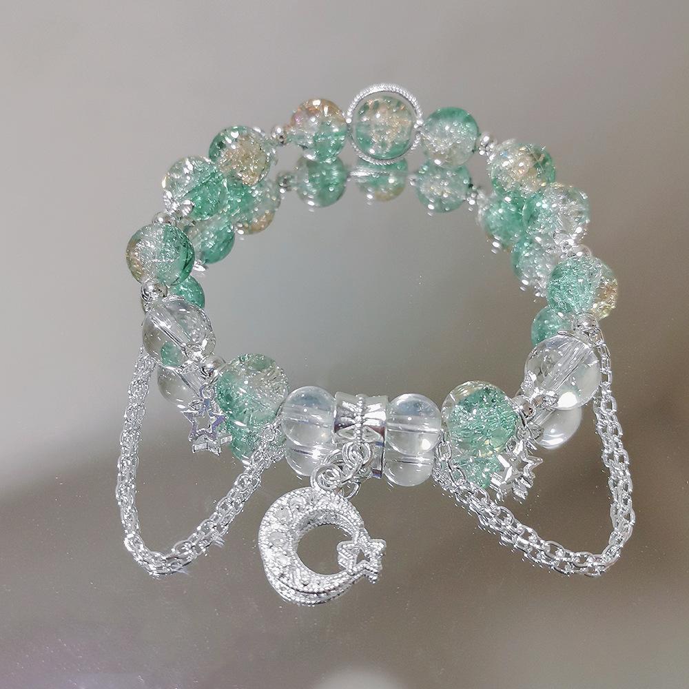 Mori Style Mermaid Crystal Bracelet – Versatile Niche Design for Women, Ideal for Students and Best Friends