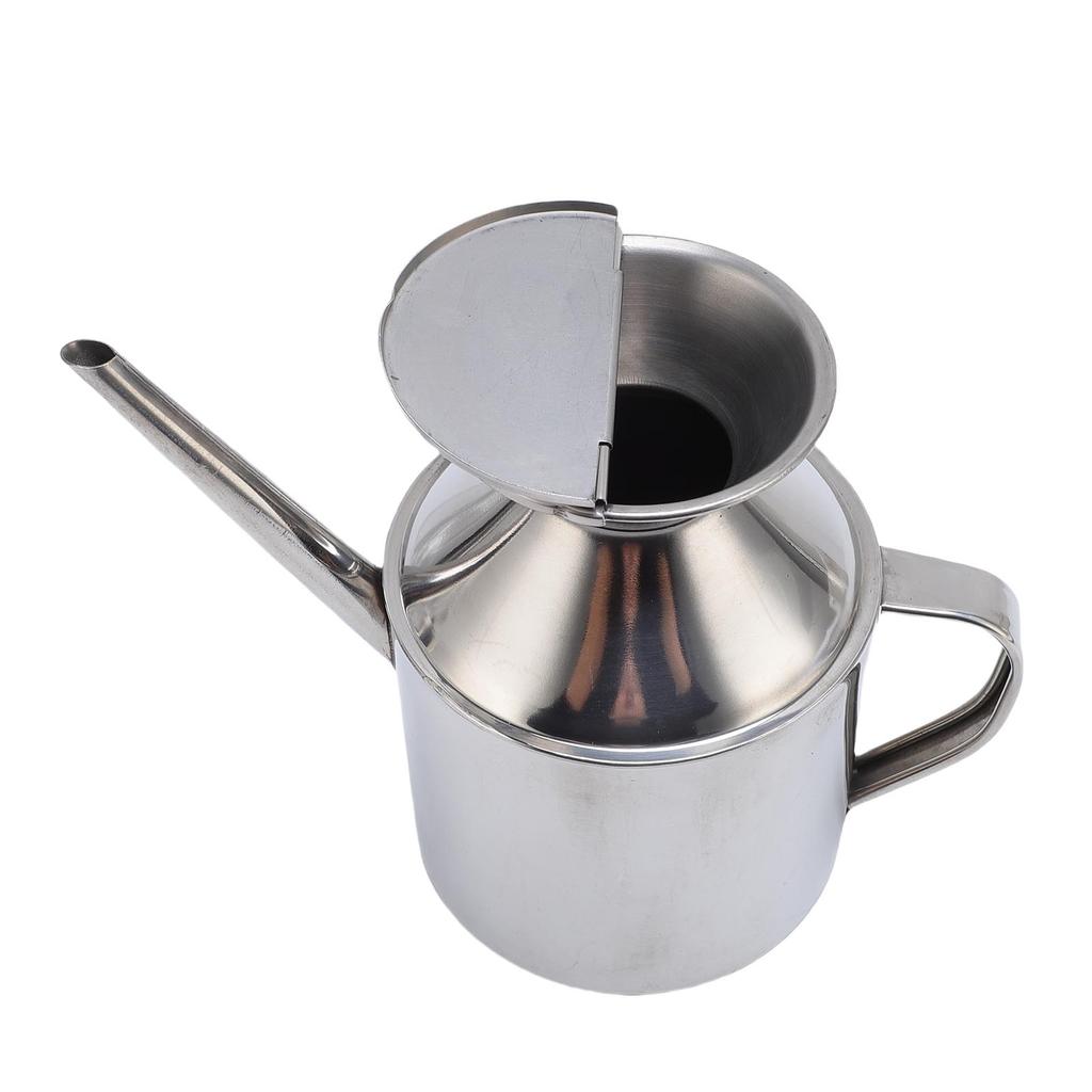 Olive Oil Dispenser Can Stainless Steel Long Spout Leakproof Easy to Clean Precise Pouring for Vinegar Soy Sauce