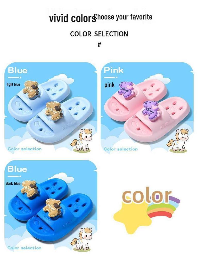 Kids' Non-slip Soft Sole Summer Sandals: Boys, Girls, Toddlers - Ideal for Home, Outdoor, Bathroom & Shower with a Breathable Hollow Design.