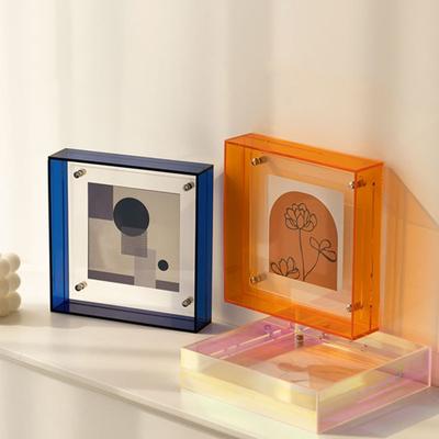 Olśniewające akrylowe ramki na zdjęcia ozdoby drukowanie i kadrowanie kreatywna ramka na zdjęcia wyświetlacz DIY mycie zdjęć Home Decor