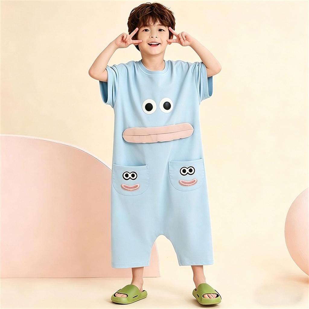 Kids Funny Footie Pajamas for Boys and Girls Novelty Sleepwear Loungewear