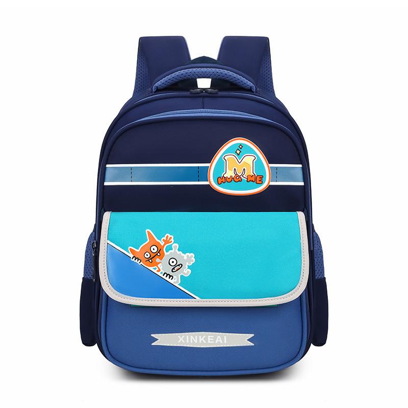 

Trendy Large Capacity Kids Backpack Adorable Cartoon Design For Boys And Girls темно-синього кольору