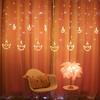 Usb Diwali Light 12 Anchor Curtain Decoration Lamp Happy Diwali Decoration for Indoor Outdoor Diyas Muslim Eid al-Fitr Decor
