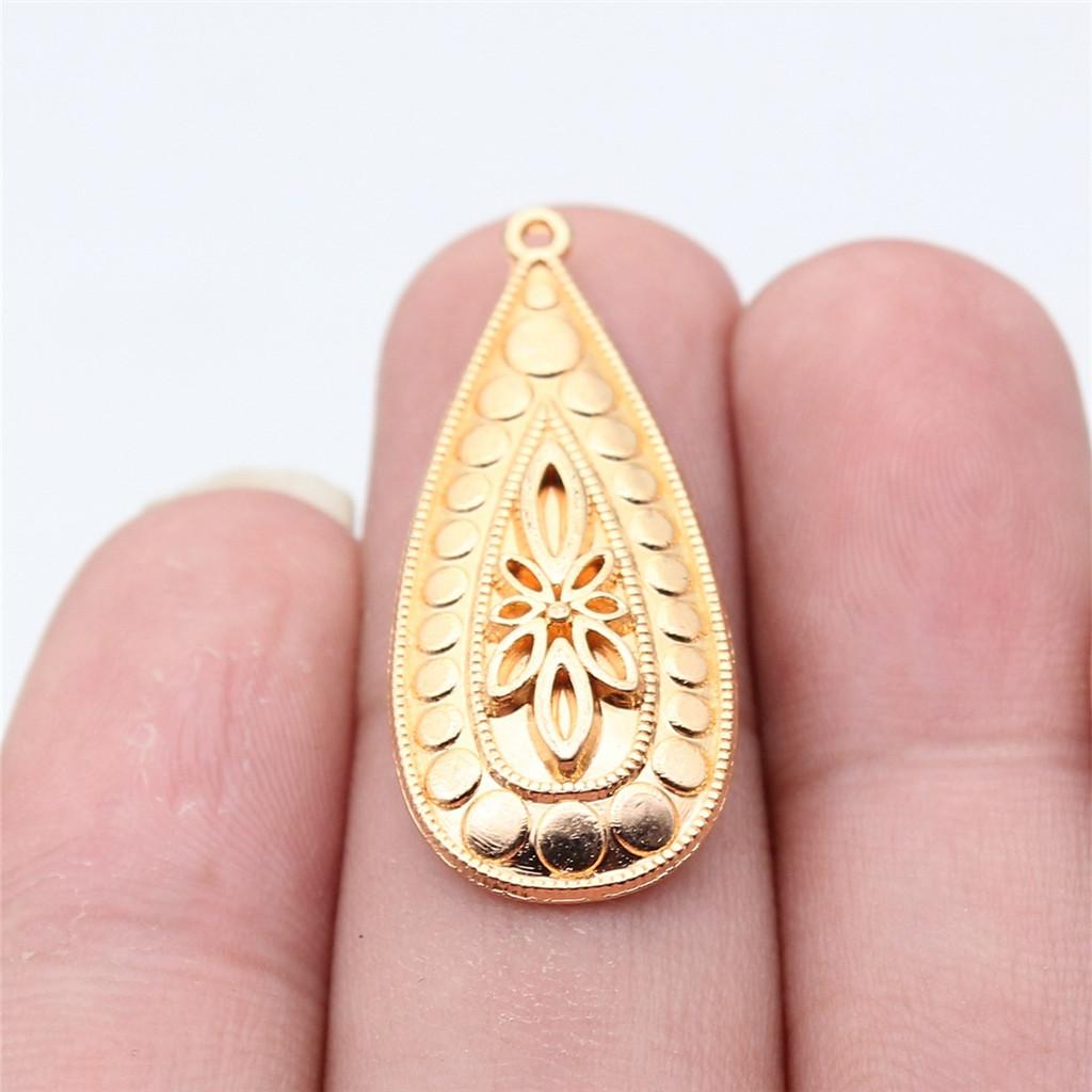 Berloques Pingentes Ondulados Gota de Água Espiral Materiais de Joalheria Infantil QC135