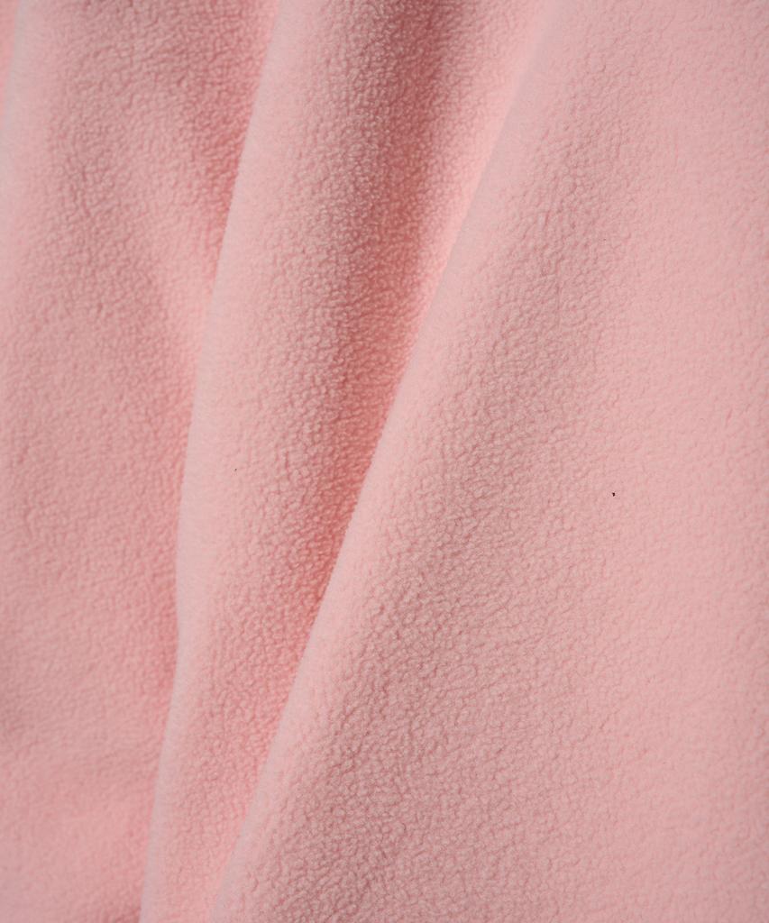 Ttudement Soft Fleece Half Zip-Up Pink