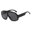 New Retro Big Frame Square Sunglasses Women Brand Black Gradient Cool Men Sunglasses One Piece Designer Pilot Sun Glasses