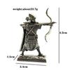 Metal Copper Lost Roman Legionnaire Archer Shield Soldiers Model Figurines Miniatures Car Decorations Toy Ornament Gift