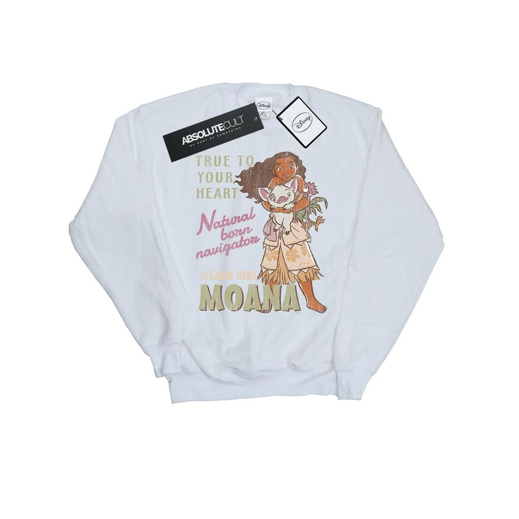 Disney Womens/Ladies Moana Natural Born Navigator Sweatshirt
