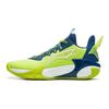 Tênis de Basquete Li Ning Kids Wind Shadow 2.0 Moda Simples Versátil Clássico Tênis de basquete infantil Acid-Lime Prussian-Blue YKBU072-27