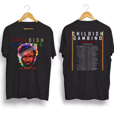 Childish Gambino 2024–2025 Welttournee T-Shirt – Herren Schwergewicht Musik-T-Shirt
