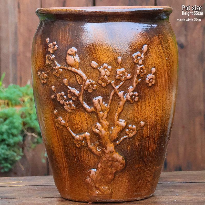 Extra Large Ceramic Succulent & Flower Pot for Trees and Plants