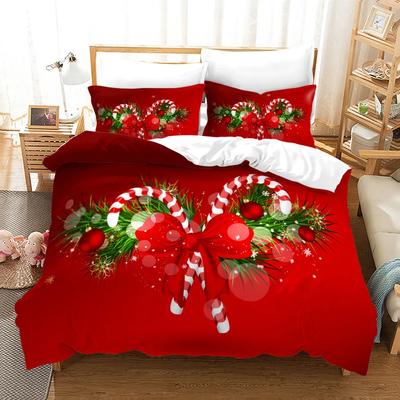 Rose Polyester Bettbezug Set King Full Size Rote Blüten Blumen 3D Gedruckt Romantisch Für Mädchen Frauen Paar Liebhaber Bettwäsche Set