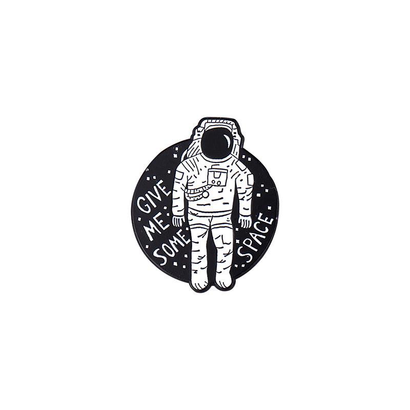 Creative Astronaut Geometric Brooch Made Of Alloy With Colorful Enamel For Distinctive Fashion