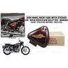 For Royal Enifeld New "Bullet 350 Right Side Panel With Sticker Stella Red"