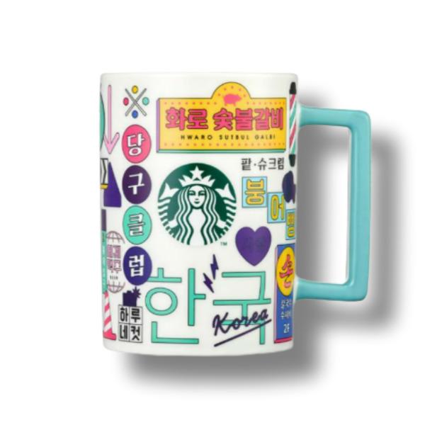

Starbucks Korea Hangul Sion Mug 414ml - Color-Changing Korean Street Sign Design Hot Drink Magic Cup 414ml
