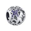 New copper Owl Flower Butterfly Round Pendant Trinket Bead Compatible With Authentic Charm Bead Charms Bracelets Bangle Jewerly Accessories