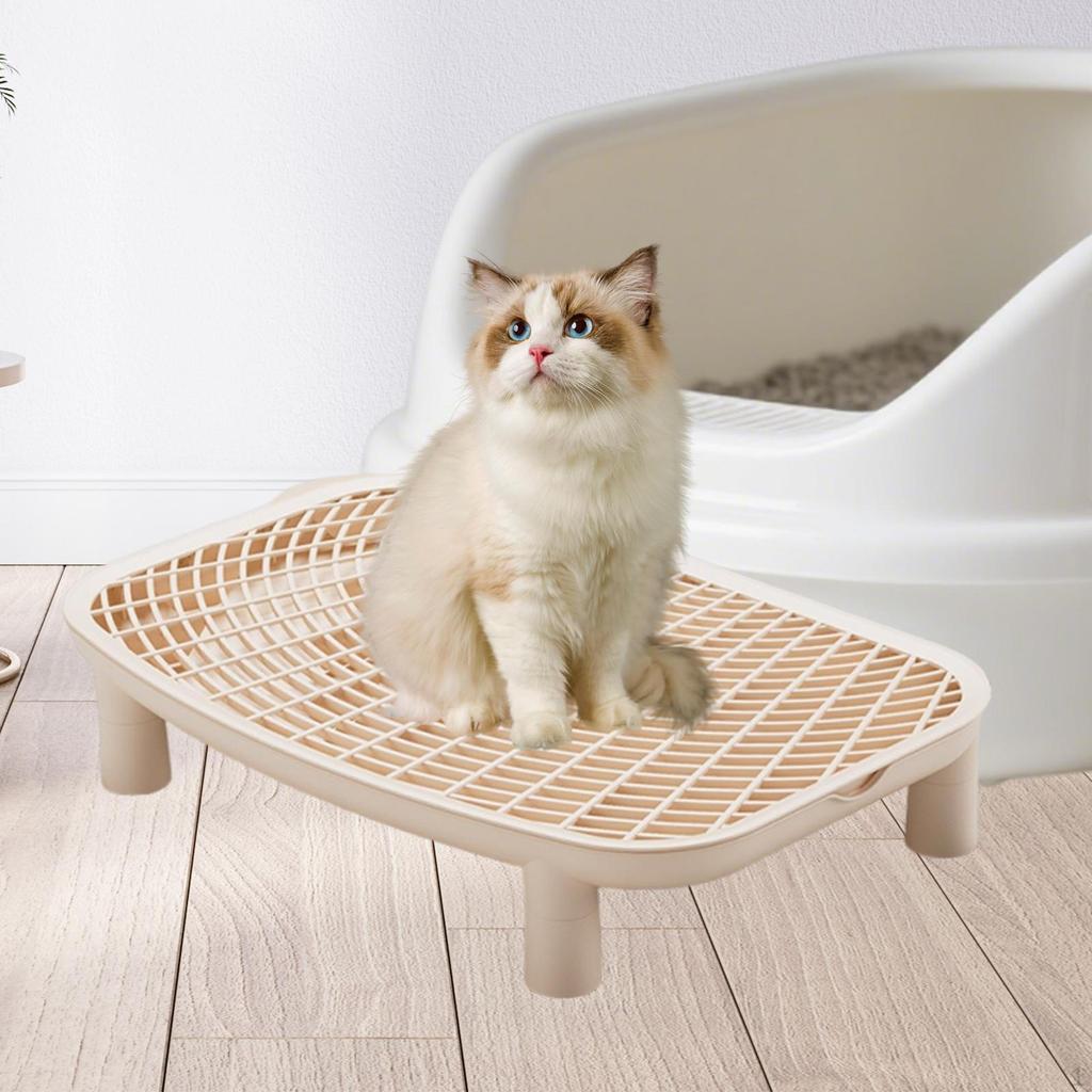Step Cat Litter Ramp Easy To Clean Accessories Pet Supplies for Bathroom Lavatory