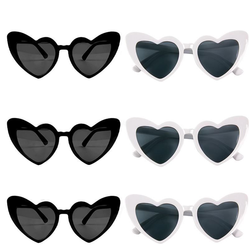 6/8pairs Vintage Heart Shaped Sunglasses Bachelorette Bride Bridesmaid glasses Wedding Bridal Shower Decor woman Hen party gifts 5