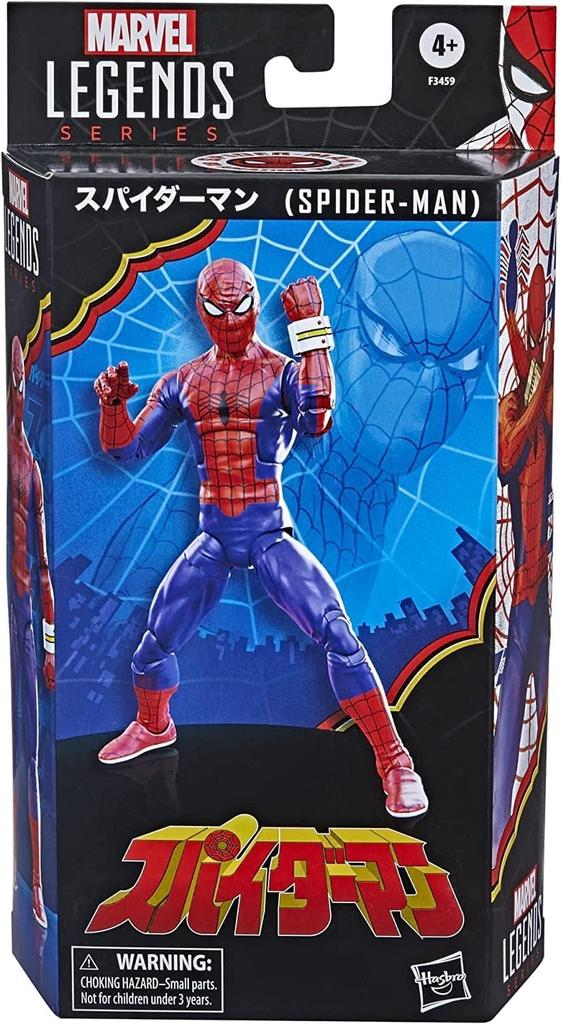 Hasbro Spider-Man 60th Anniversary Marvel Legends 6 Inch Action Figure Toei TV Series Version Spider-Man Marvel Legends ML Japan Toei Version