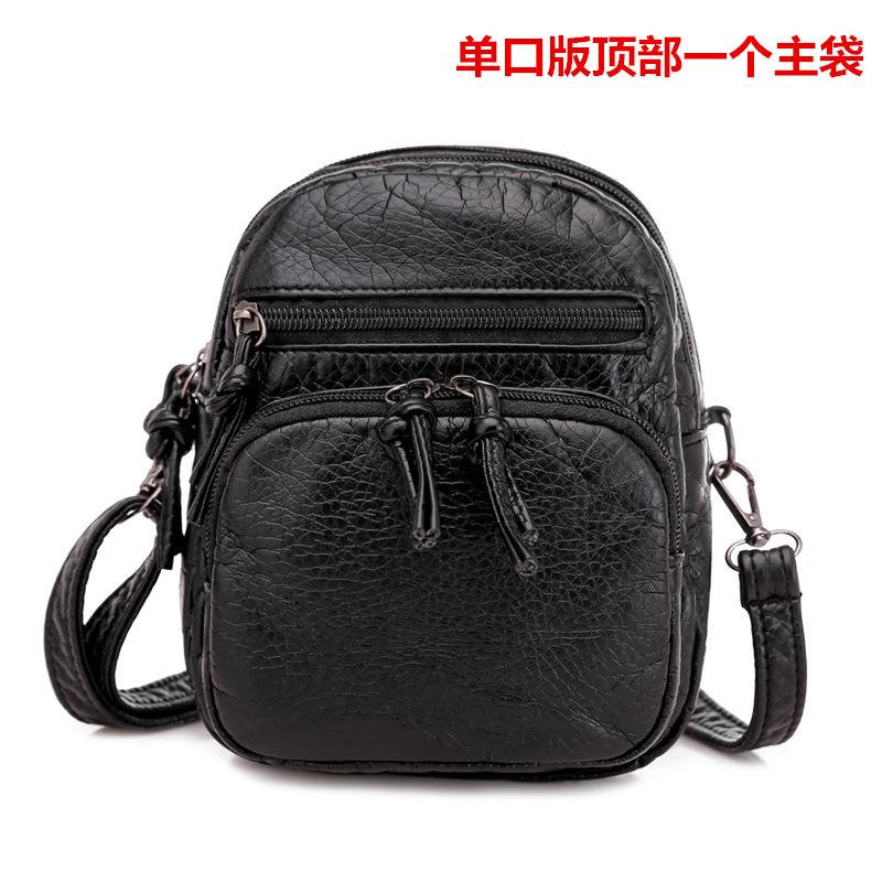 

Женская наплечная сумка мягкая кожаная текстура новая маленькая квадратная сумка большая вместимость сумка-мессенджер простая сумка для мамы