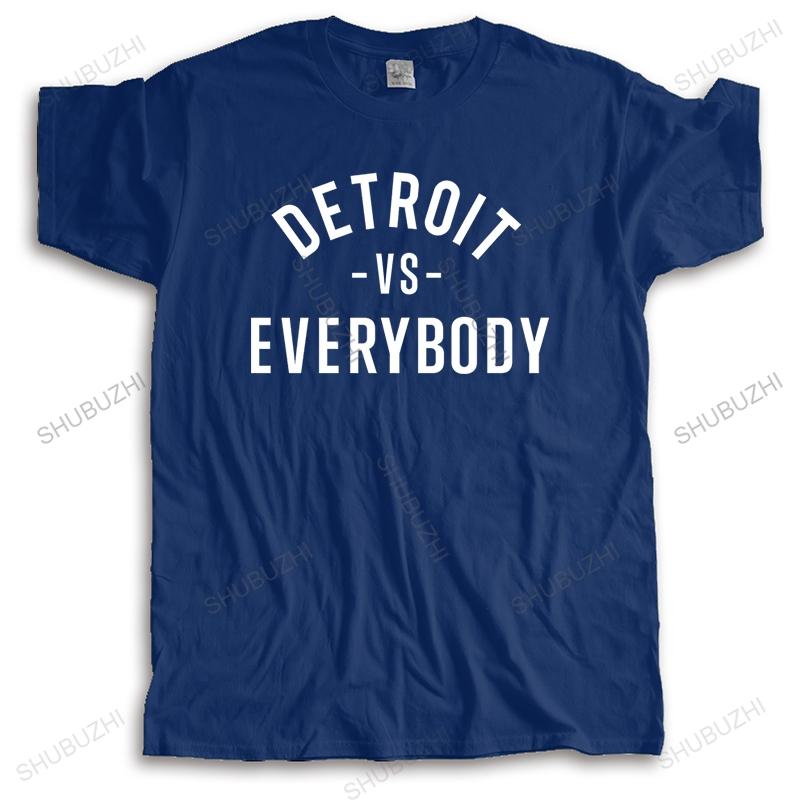 Fashion brand t shirt Unisexs loose new arrived Unisex tshirt summer detroit vs everybody Cotton Tshirt Drop Shipping S
