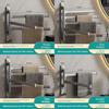 Modern Minimalist Space Aluminum Rotating Bathroom Towel Rack With No Drill Mount For Home Use