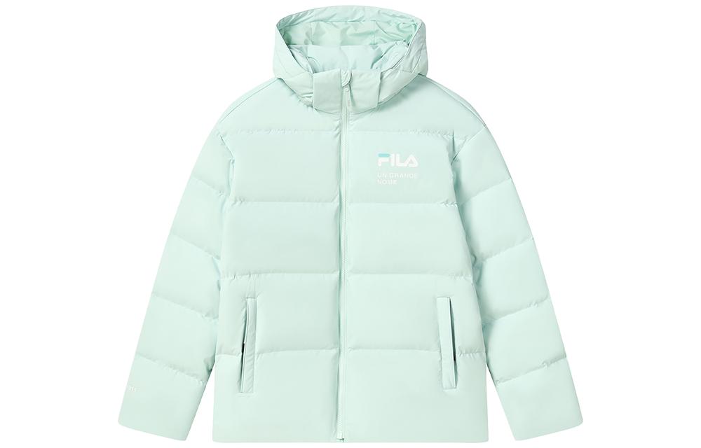 Men's Jacket FILA WHITE Down Jacket Unisex Nile Green