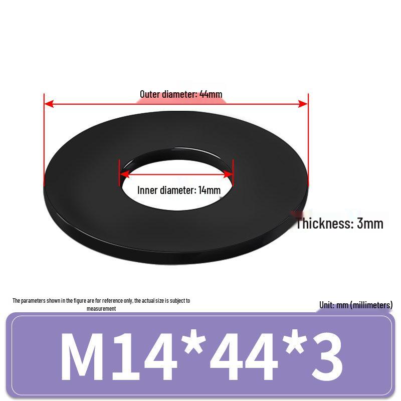 Rondella Piana Isolante in Gomma Nylon Plastica Ultra-Sottile, M3-M24