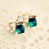 Crystal Block Bow Earrings For Women, Cute And Stylish Earrings, Versatile And Exquisite Accessories
