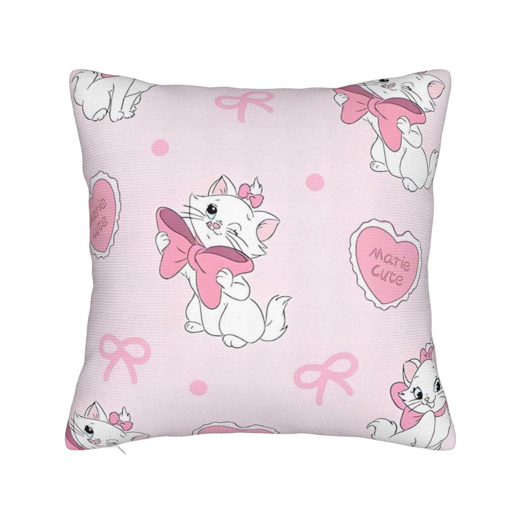 Marie Cat Aristocats Square Pillowcases Polyester Couch Cushion Case Creative Decorative Pillow Cover 45*45