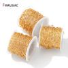 14K Gold Plated Brass Paperclip Link Chain Oval Link Cable Bulk Chain For DIY Jewelry Making Findings Handmade Crafts Components