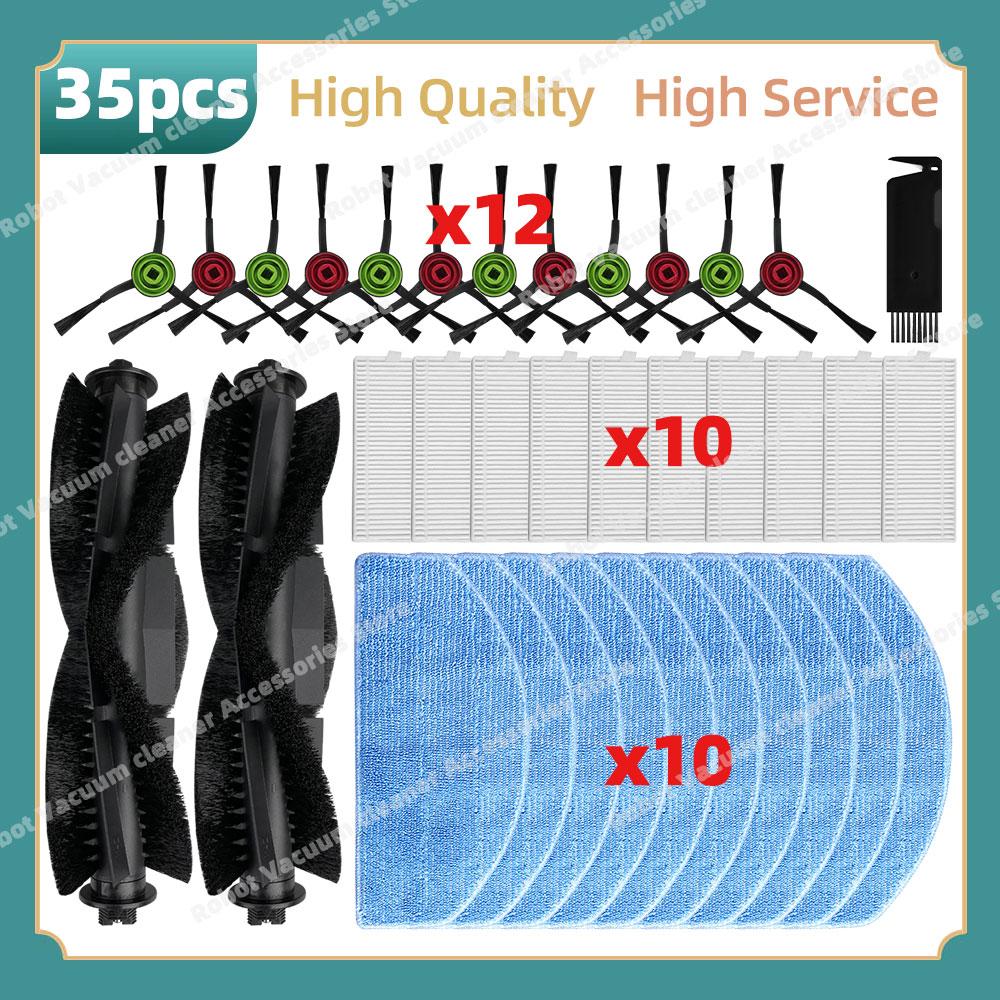 Compatible For Tikom G8000 / G8000 Pro, Honiture G20 / G20 Pro, Laresar Evol 3 3S Parts Main Side Brush Hepa Filter Mop Cloth