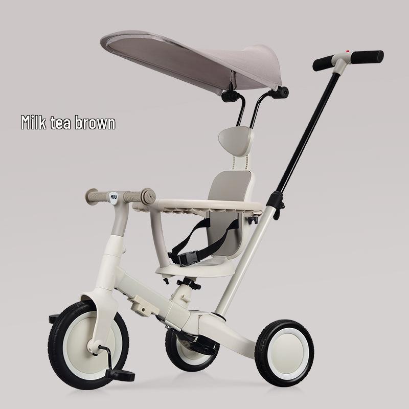 

Многофункциональный детский трехколесный велосипед 3-в-1, прогулочная коляска и самокат для балансировки