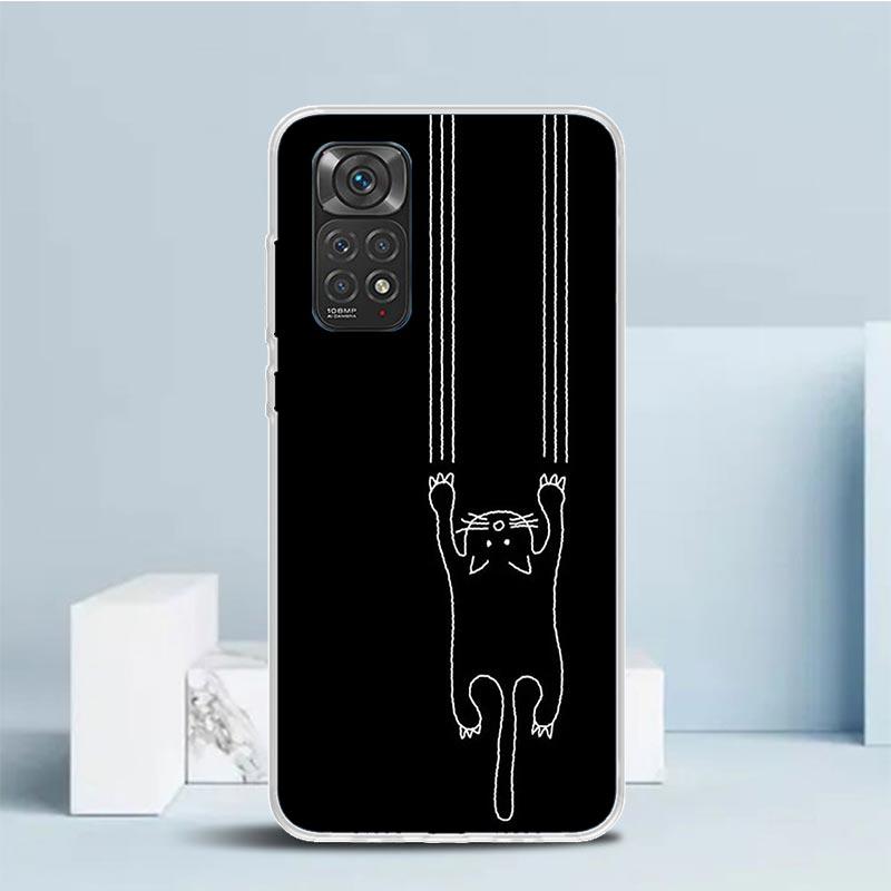

Cat Footprint Funny Paw Cute Phone Case For Xiaomi Redmi Note 15 14 14S 13 12S 12 Pro Plus 11S 11 11T 11E 10S 10 + Soft TPU Back Redmi Note 15 Pro 5G