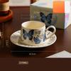 Retro French Style Coffee Cups Home Afternoon Tea Exquisite Butterfly Ceramic Coffee Cup High End Office Water Cup