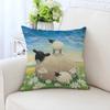 Cute Cartoon Alpaca Pillowcase Car Ornaments Office Living Room Sofa Home Pillowcase