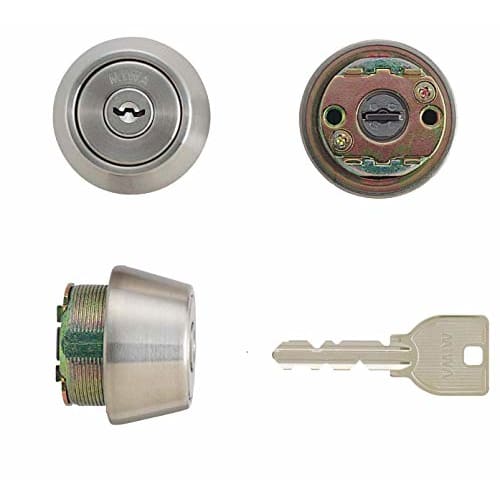 MIWA Lock Cylinder u9 MIWA U9 TE22.CY with 3 Keys, Compatible with Door Thicknesses of 37-42mm (TE22)