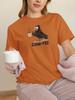Crow Coffee T-Shirt: Humor Tee Caw-fee