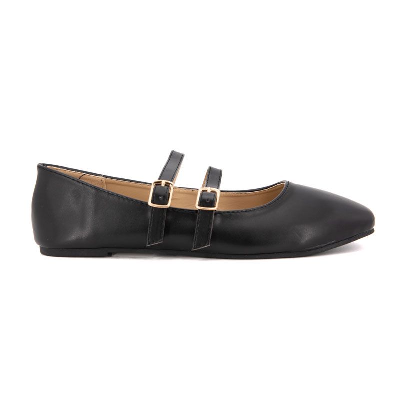 Zayanita Double Strap Ballerinas with Buckles Woman BURTON OF LONDON
