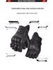 GMBIKER Genuine Leather Retro Motorcycle Half-Finger Gloves - Anti-Fall, Breathable, Full-Finger Optional for Summer Riding