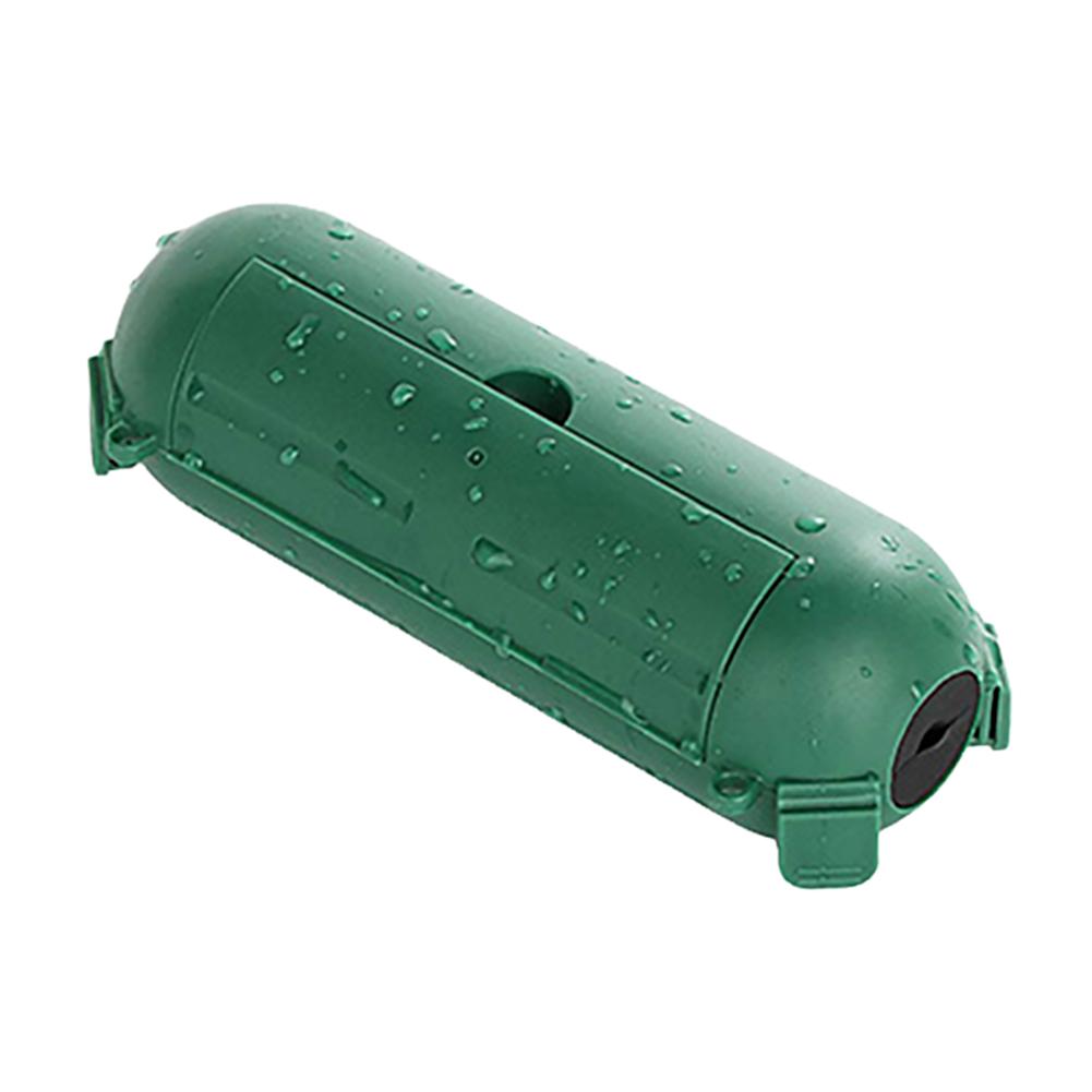 

Уличная крышка для удлинителя с подвесным отверстием, протектор для соединителя шнура, водонепроницаемая распределительная коробка для электрического шнура для гирлянд зелёный