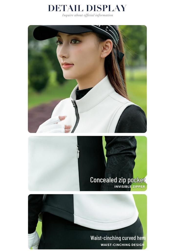 PGM Women's Golf Vest - Light Absorbing, Heat Generating, Warm Outerwear for Autumn/Winter.