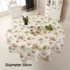 New 150cm Cushion Waterproof Round Flower Tablecloth Washable Oil Resistant Tea Cloth Hotel Restaurant