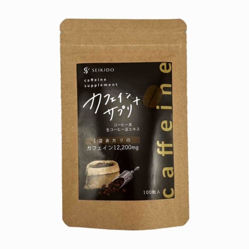 

Seikido Добавка с кофеином +, 100 таблеток, 12 200 мг кофеина, Улучшает концентрацию, Бодрит и освежает перед работой или учебой