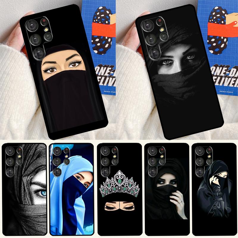Muslim Islamic Arabic Hijab Girl Soft Case For Samsung Galaxy S25 Ultra S9 S10 S20 S21 S22 S23 S24 Plus S24 FE Funda Cover