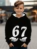 Sudadera Divertida con Diseño de Meme Seis Siete 6 7 para Niños Humor Caótico Y2k Frase de Videojuego Camiseta Regalo Original Parte Superior de Moda Ropa Infantil